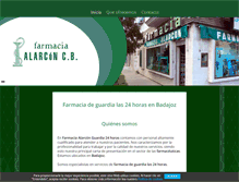 Tablet Screenshot of farmaciaalarcon24hbadajoz.com